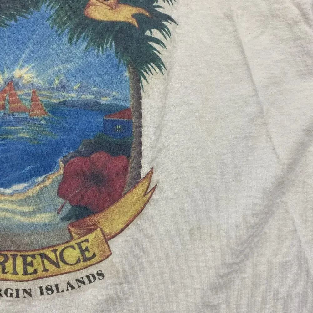Pusser’s Experience Tank Top Mens L Vintage Made in USA Beach Graphic - Picture 4 of 16